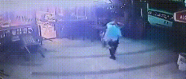 A bald man brought his dog into a store and was beaten up by a ferocious cat. His pants were ripped off. What did he do wrong?